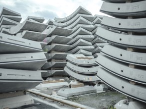 Tubbing segments for Brenner Base Tunnel, Zinzendorf, Tyrol, Austria, Europe