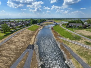 Dinslaken, Voerde, North Rhine-Westphalia, Germany, Renaturalisation of the Emscher. New Emscher