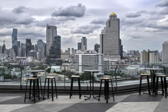 Skyline Lebua im State Tower Hotel, Bangkok, Thailand, Asia