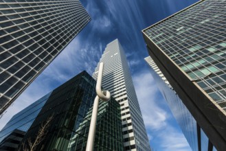 Modern architecture, high-rise buildings, Roche Towers, architects Herzog and de Meuron, Basel,