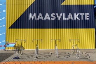 Bicycle stand, in bicycle design, Rotterdam Netherlands