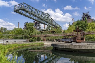 Duisburg North Landscape Park, circular clarifier, crocodile crane, blast furnaces, North