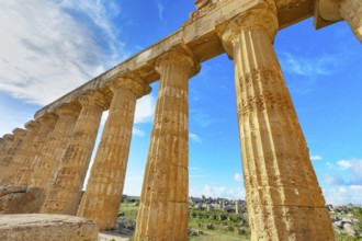 Temple of Hera or Temple E, Selinunte Archaeological Park, Selinunte, Trapani district, Sicily,