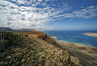 View from the Mirador del Río viewpoint designed by artist César Manrique, Lanzarote, Canary
