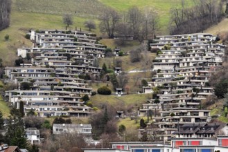 Residential development on a slope, Steffisburg, Switzerland, Europe