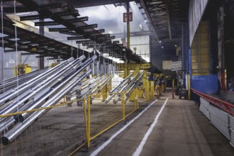 The factory hall of a surface finishing factory of the Coatinc Company in Siegen, 22/08/2024