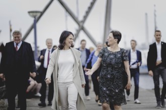 (L-R) Annalena Bärbock (Alliance 90/The Greens), Federal Foreign Minister, and Monika Heinold,