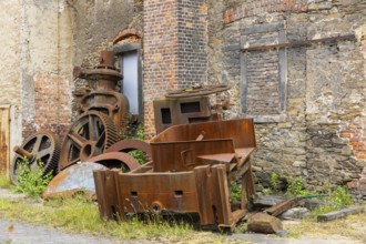 The more than 800-year-old Muldenhütten smelter site. The still existing, historical and