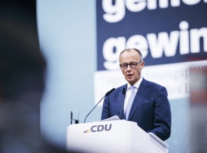 Friedrich Merz, party chairman of the CDU, photographed at the CDU Germany 2024 party conference in