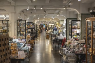 Department stores' with household goods, garden articles and decorative items on the upper floor of