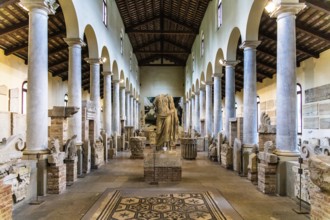 Atrium, Museo Archeologico Concordiese with finds from the Roman period, medieval old town,