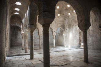Banos Arabes, historic Arabic Baths, eleventh century Moorish public baths, Carrera del Darro,
