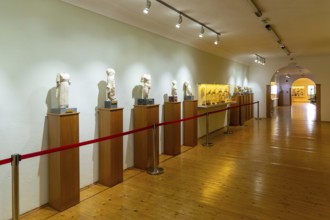 Interior of archaeology museum, Apollonia Archaeological Park, Albania, Europe