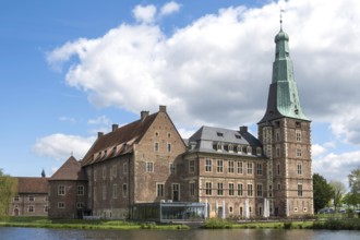Historic moated castle, Renaissance Raesfeld Castle, Freiheit Raesfeld, Münsterland