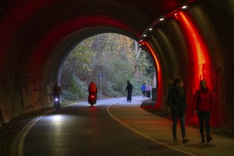 The Nordbahntrasse, a cycle path, footpath, on a former 22 KM long railway line, along the