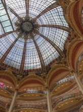 Detailed dome that presents impressive architecture and plays of light, Paris