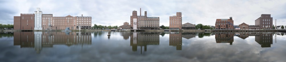 Duisburg inner harbour, Flatpanorama, Duisburg