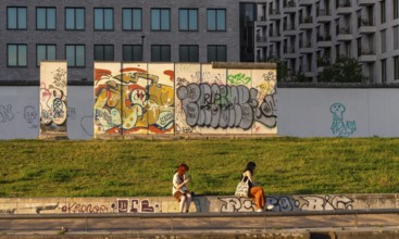 East Side Galery on the banks of the Spree in Mühlenstraße, Berlin, Germany, Europe