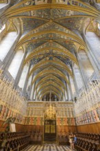Choir and rood screen in St Cecilia's Cathedral, Albi, Département Tarn, France, Europe