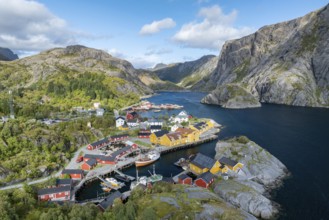 Fishing village Nusfjord, Flakstadoya, Lofoten, Norway, Europe