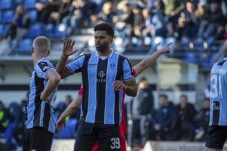 Football 3rd division, season 2024/25, matchday 22: Waldhof Mannheim vs SC Verl. Picture: New