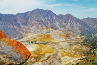 Nisyros volcano view, Nisyros Island, Dodecanese Islands, Greece, Europe
