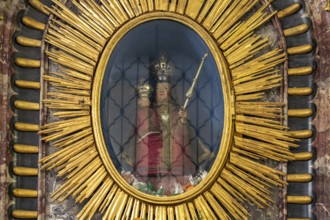 Madonna of the Maria Klobenstein pilgrimage chapel near the Entenlochklamm gorge, Kössen, Tyrol,