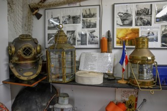 Exhibits in the Maritime Museum, Tammensiel, Pellworm Island, Schleswig-Holstein Wadden Sea