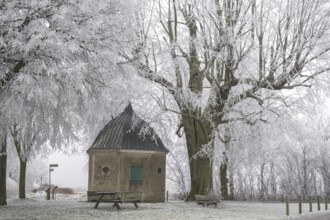 Mountain chapel on the Schöppinger Berg, Schöppingen, Münsterland, North Rhine-Westphalia, Germany,