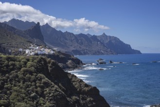 The village of Taganana, Tagana Valley, Barranco de la Iglesia, Anaga Mountains, Las Montanas de