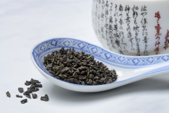 Green tea 'Gunpowder' from China, Gunpowder tea, China, Asia