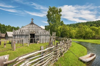 Groß Raden Archaeological Open-Air Museum, Slavic castle complex and settlement on Lake Groß Raden,