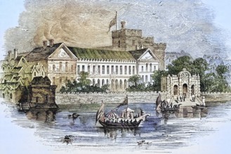 York House London England Birthplace of Sir Francis Bacon From Old England's Worthies published by