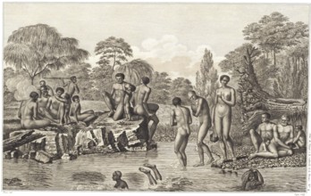 Fishing of the savages from the Cape of Diemen, Cape Maria van Diemen is a cape in the Far North