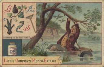 Picture series picture puzzle, Liebig picture, digitally restored reproduction of a collector's