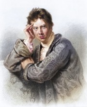 David Wilkie (1785-1841), Scottish painter. Engraving after a portrait by Andrew Geddes. From A