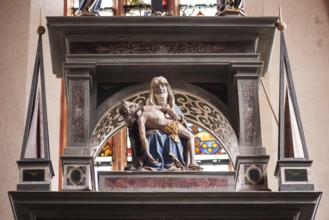 Pietà, created around 1470, St Mary's Church, Kalbensteinberg, Middle Franconia, Bavaria, Germany,