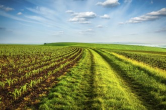 Rolling fields of Moravia, Czech Republic, Europe