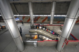 Plärrer underground station, Nuremberg, Middle Franconia, Bavaria, Germany, Europe