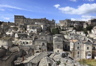 Old town, Sassi, Sassi di Matera cave settlements, UNESCO World Heritage Site, Matera, Basilicata,