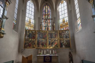 Winged altar by Wolfgang Katzenheimer, Bamberg around 1485, behind the choir centre window Bohemian