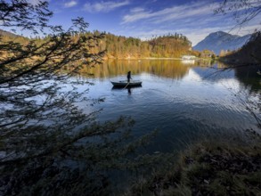 Autumn atmosphere at Hechtsee lake near Kufstein, Tyrol, Austria, Europe