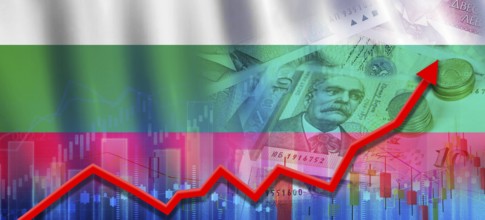 Bulgarian financial growth, economic recovery. Bulgaria economy growth on financial graph