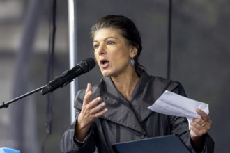 Sahra Wagenknecht, founder of the BSW (Alliance Sahra Wagenknecht, Reason and Justice) at the Die