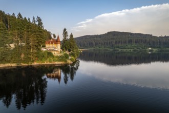 The traditional Seehotel Hubertus at Schluchsee, Black Forest, Baden-Württemberg, Germany, Europe