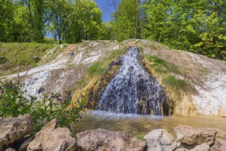 Natural thermal spring in Vyšné Ružbachy Spa, Slovakia, Europe