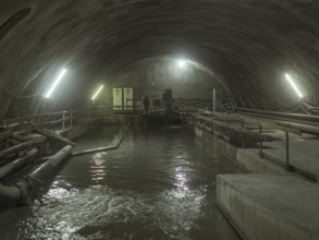 Cistern for pumping out the water in construction lot H53, Brenner Base Tunnel, Tyrol, Austria,