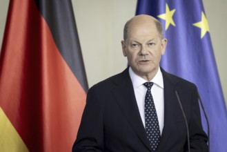 Olaf Scholz (SPD), Federal Chancellor, and Alexander Stubb (not pictured), President of the