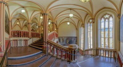 Town Hall Panorama Inside Erfurt Germany