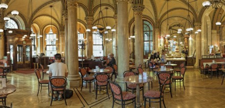 Cafe Central Vienna Interior Panorama Vienna Austria